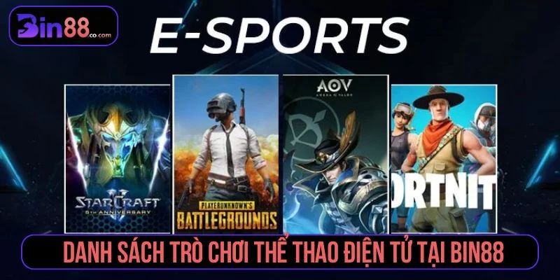 Trải nghiệm thật khi cá cược thể thao điện tử online Bin88 có nhiều trò chơi thể thao điện tử hấp dẫn