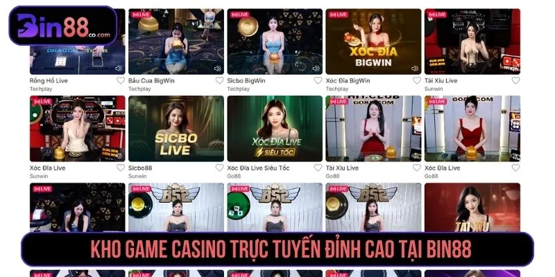 Bin88 Là Gì? Giải Mã Sự Thật Về Nhà Cái Bin88 Từ A đến Z Kho game casino trực tuyến đỉnh cao tại Bin88