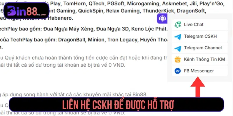 Hướng Dẫn Đăng Nhập BIN88 Nhanh, Thao Tác 1 Phút Người chơi không đăng nhập được có thể liên hệ CSKH