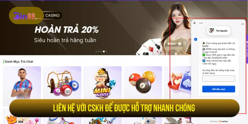 Quên Tài Khoản BIN88 – Giải Pháp Khôi Phục Trong 1 Phút Liên hệ với CSKH để được hỗ trợ nhanh chóng